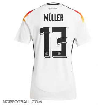 Billige Fotballdrakt Tyskland Thomas Muller #13 Replika Hjemmedrakt Dame EM 2024 Kortermet